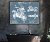 Cutler West BMW R1200GS Blueprint Motorcycle Patent Print