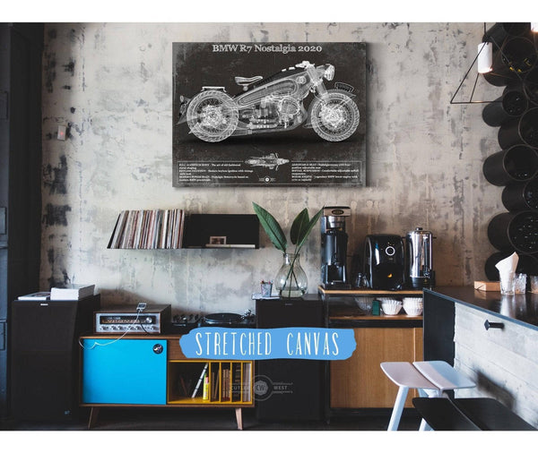Cutler West BMW R7 Nostalgia 2020 Blueprint Motorcycle Patent Print