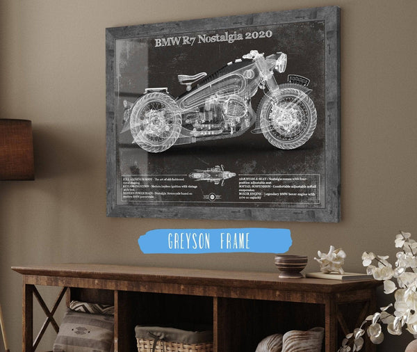 Cutler West BMW R7 Nostalgia 2020 Blueprint Motorcycle Patent Print