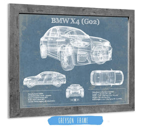 Cutler West BMW X4 (G02) Vintage Blueprint Auto Print