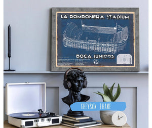 Cutler West Boca Juniors F.C - La Bombonera Stadium Soccer Print