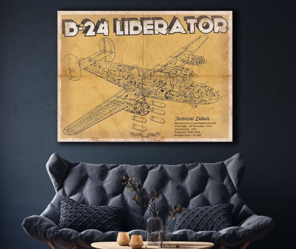 Cutler West Boeing B-29 Superfortress Patent Blueprint Original Military Wall Art