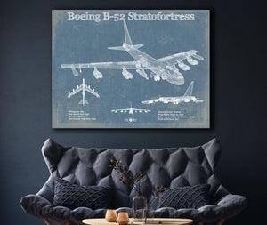 Cutler West Boeing B-52 Stratofortress Patent Blueprint Original Military Wall Art