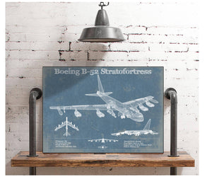 Cutler West Boeing B-52 Stratofortress Patent Blueprint Original Military Wall Art