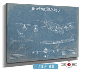 Cutler West Boeing RC-135 Aviation Blueprint Print - Custom Pilot Name Can Be Added