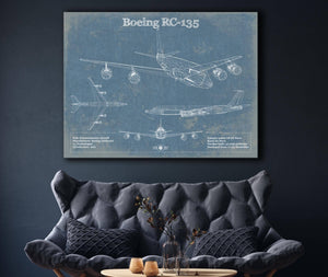 Cutler West Boeing RC-135 Aviation Blueprint Print - Custom Pilot Name Can Be Added