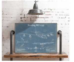 Cutler West Boeing RC-135 Aviation Blueprint Print - Custom Pilot Name Can Be Added