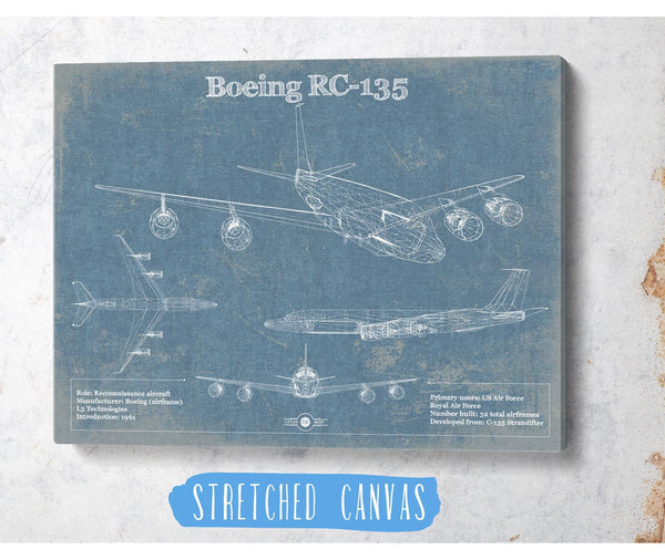 Cutler West Boeing RC-135 Aviation Blueprint Print - Custom Pilot Name Can Be Added