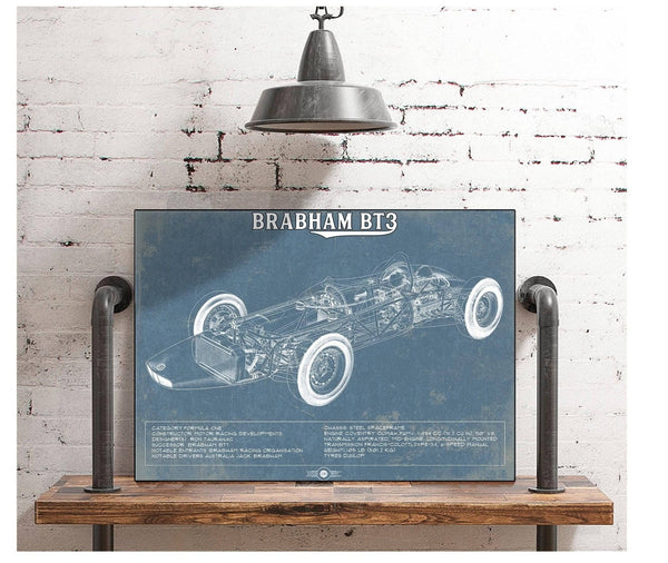 Cutler West Brabham BT3 Formula One Racing Car Vintage Auto Print