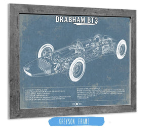 14" x 11" / Greyson Frame Cutler West Brabham BT3 Formula One Racing Car Vintage Auto Print