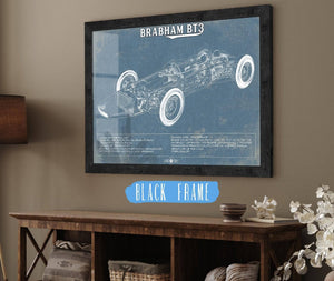 20" x 16" / Black Frame Cutler West Brabham BT3 Formula One Racing Car Vintage Auto Print