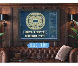 Cutler West Breslin Student Events Center - Michigan State Spartans NCAA College Basketball Blueprint Art