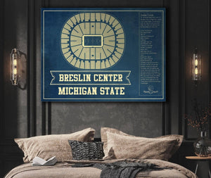 Cutler West Breslin Student Events Center - Michigan State Spartans NCAA College Basketball Blueprint Art