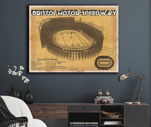 Cutler West Bristol Speedway NASCAR Race Track Print