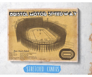 Cutler West Bristol Speedway NASCAR Race Track Print