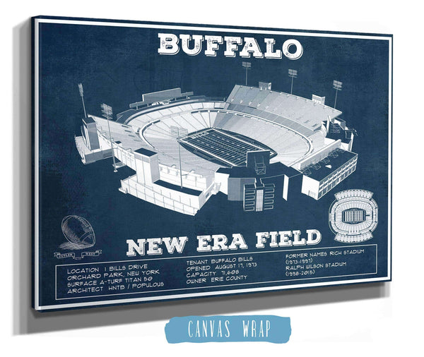 Cutler West Buffalo Bills - New Era Field - Vintage Football Print
