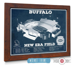 Cutler West Buffalo Bills - New Era Field - Vintage Football Print
