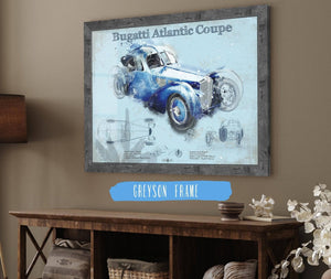 Cutler West Bugatti Atlantic Coupe Vintage Sports Car Print