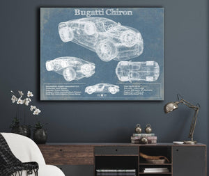 Cutler West Bugatti Chiron Vintage Sports Car Print