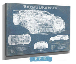Cutler West Bugatti Divo 2020 Vintage Sports Car Print
