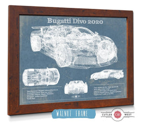 Cutler West Bugatti Divo 2020 Vintage Sports Car Print