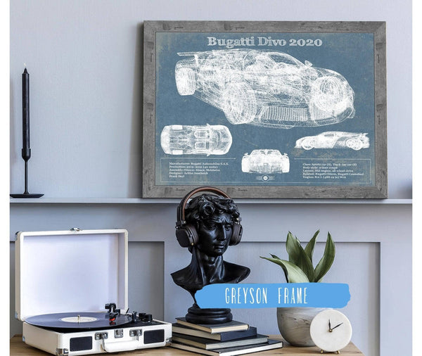 Cutler West Bugatti Divo 2020 Vintage Sports Car Print