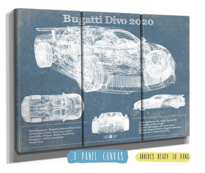 Cutler West Bugatti Divo 2020 Vintage Sports Car Print