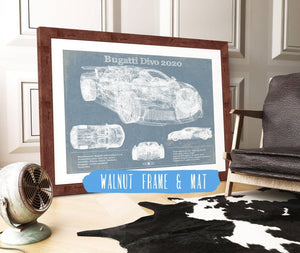 Cutler West Bugatti Divo 2020 Vintage Sports Car Print