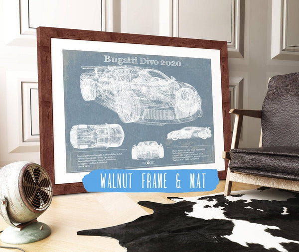 Cutler West Bugatti Divo 2020 Vintage Sports Car Print
