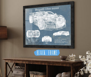 Cutler West Bugatti Divo 2020 Vintage Sports Car Print