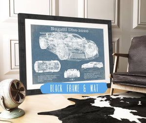 Cutler West Bugatti Divo 2020 Vintage Sports Car Print