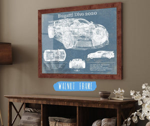 Cutler West Bugatti Divo 2020 Vintage Sports Car Print