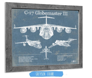 Cutler West C-17 Globemaster III USAF Vintage Aviation Blueprint Retirement Gift