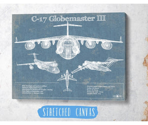 Cutler West C-17 Globemaster III USAF Vintage Aviation Blueprint Retirement Gift