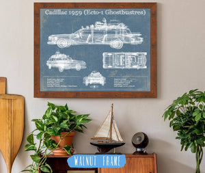 Cutler West Cadillac 1959 ECTO-1 Ghostbusters  Blueprint Vintage Auto Print