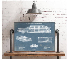 Cutler West Cadillac Hearse Vintage Blueprint Auto Print