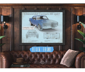 Cutler West Camaro SS 1967 Original Vintage Car Print