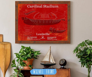 Cutler West Cardinal Stadium Louisville Cardinals Football Vintage Art Print