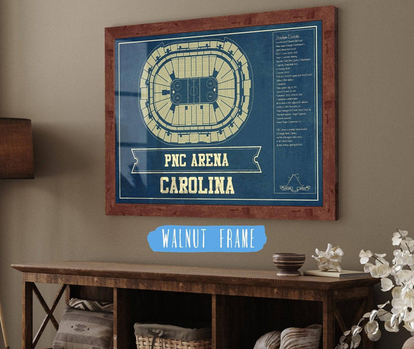 Cutler West Carolina Hurricanes PNC Arena Vintage Hockey Print