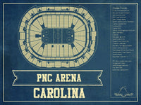Cutler West 14" x 11" / Unframed Carolina Hurricanes PNC Arena Vintage Hockey Print 933350187_78873