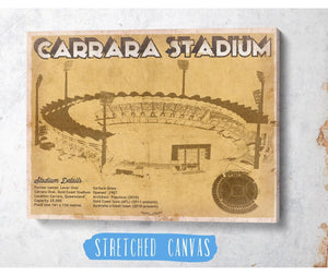 Cutler West Carrara Stadium - AFL Gold Coast Suns Australian Rules Football & Australia Cricket Team Stadium Print