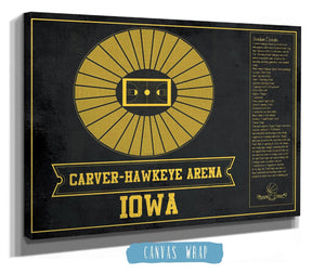 Cutler West Carver–Hawkeye Arena Iowa Men's And Women's Basketball Team Vintage Print