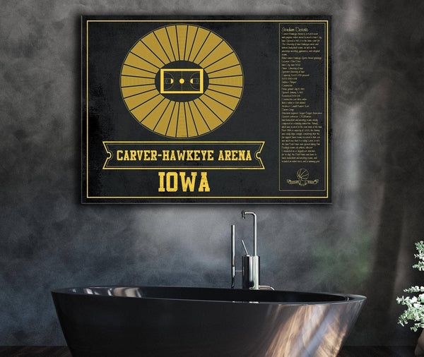 Cutler West Carver–Hawkeye Arena Iowa Men's And Women's Basketball Team Vintage Print