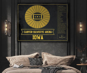 Cutler West Carver–Hawkeye Arena Iowa Men's And Women's Basketball Team Vintage Print