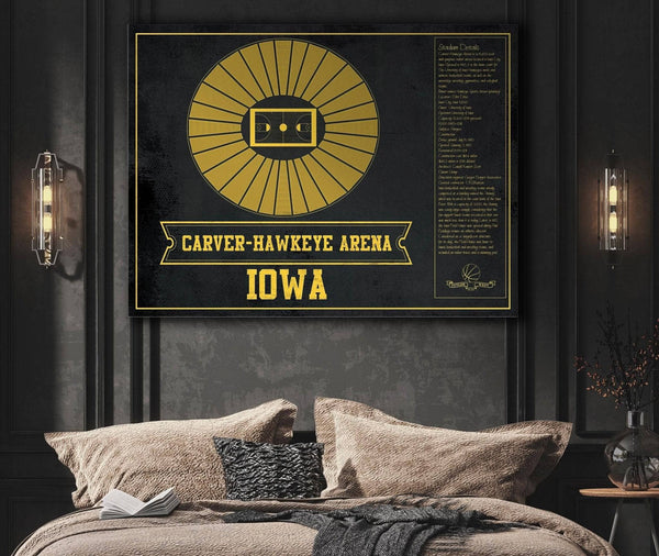 Cutler West Carver–Hawkeye Arena Iowa Men's And Women's Basketball Team Vintage Print