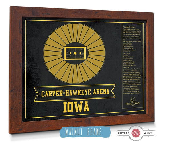 Cutler West Carver–Hawkeye Arena Iowa Men's And Women's Basketball Team Vintage Print