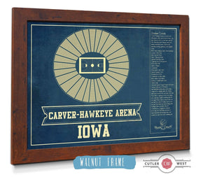 Cutler West Carver–Hawkeye Arena Iowa Men's And Women's Basketball Vintage Print