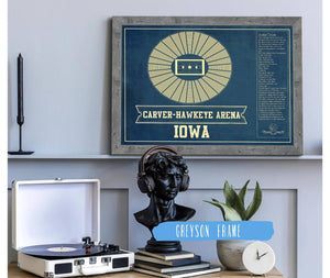 Cutler West Carver–Hawkeye Arena Iowa Men's And Women's Basketball Vintage Print