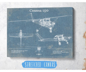Cutler West Cessna 150 Original Blueprint Art