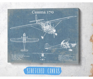 Cutler West Cessna 170 Original Blueprint Art